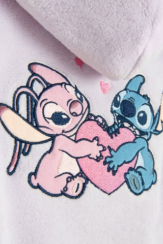 Peignoir à capuche Stitch et Angel Lilo et Stitch Disney - Violet
