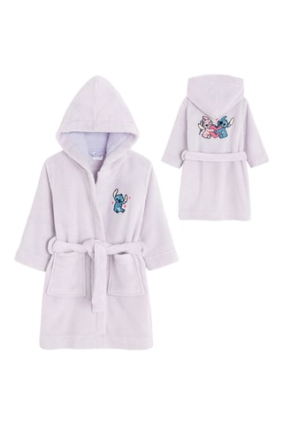 Peignoir à capuche Stitch et Angel Lilo et Stitch Disney - Violet