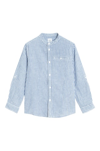 Chemise en lin - Bleu