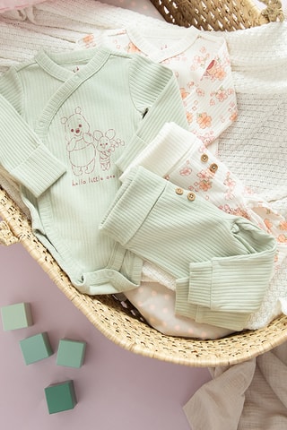 2 leggings Winnie l'Ourson Disney - Vert clair