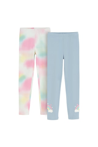 2 leggings - Bleu clair