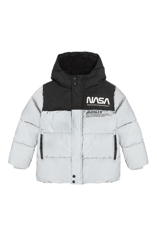 Doudoune à capuche Nasa - Gris