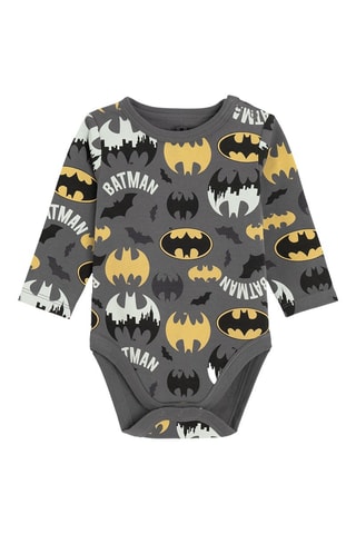3 bodys Batman La ligue des justiciers DC Comics - Ecru et jaune