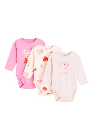 3 bodys Peppa Pig - Rose