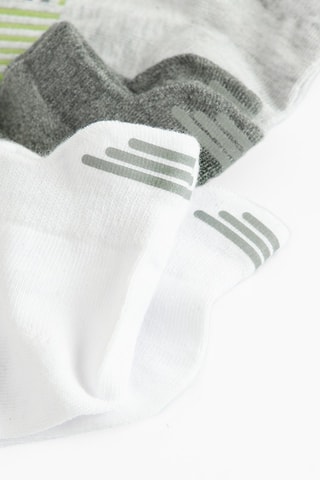 3 paires de socquettes - Gris clair chiné et blanc