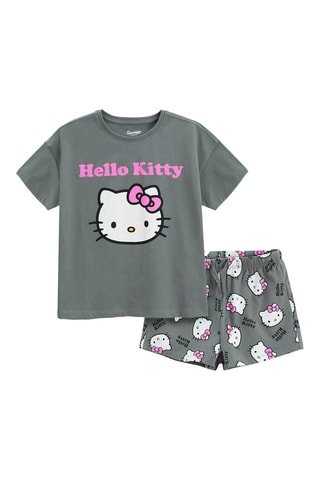 Pyjama Hello Kitty Sanrio - Gris et blanc