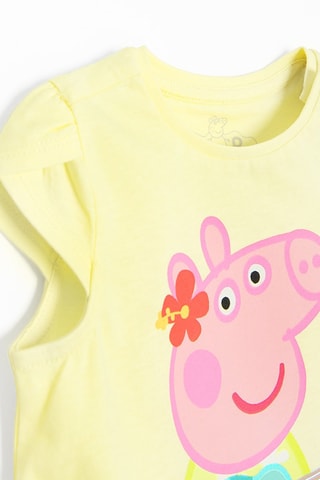 T-shirt Peppa Pig - Jaune
