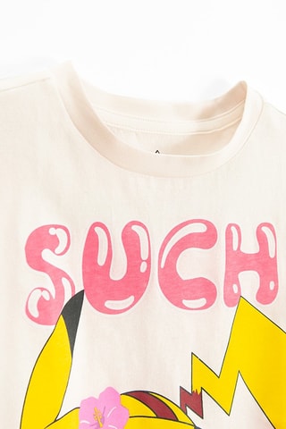 T-shirt Pikachu Pokémon - Blanc