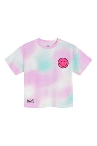 2 t-shirts Smileys - Rose et blanc