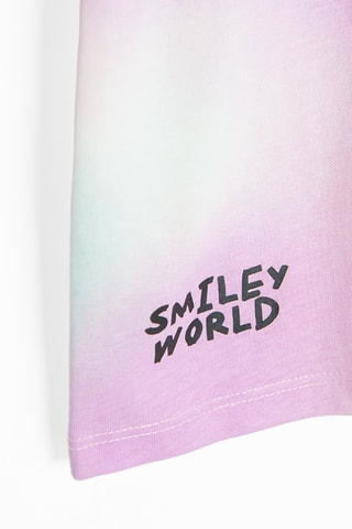 2 t-shirts Smileys - Rose et blanc