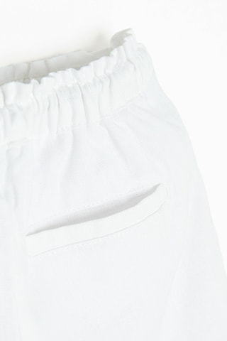 Short en lin - Blanc
