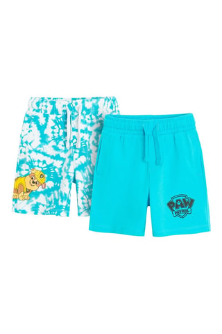 2 shorts Pat’ Patrouille - Turquoise et blanc