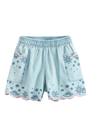Short en jean - Ciel