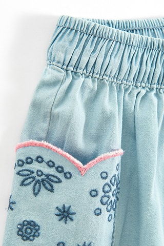 Short en jean - Ciel
