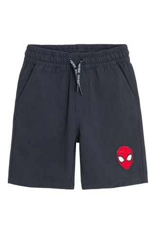 Short Spider-Man Avengers Marvel - Bleu marine