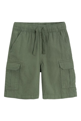 Bermuda en lin - Vert