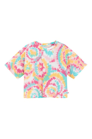 T-shirt et short tie and dye - Blanc