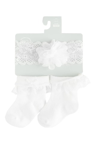 Bandeau et chaussettes - Blanc