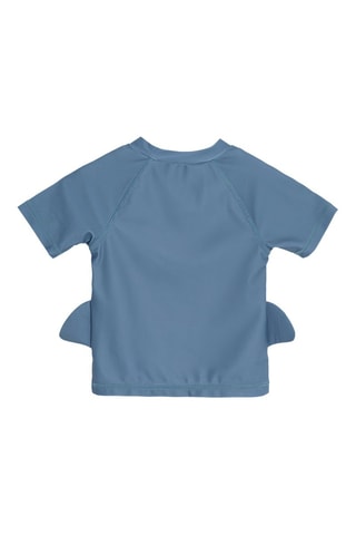 T-shirt et short de bain - Gris clair et bleu cobalt