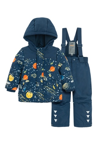 Veste à capuche et pantalon de ski - Bleu marine