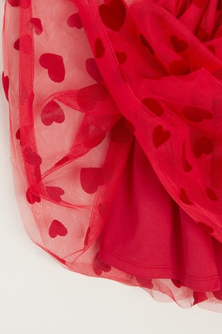 Jupe en tulle - Rouge