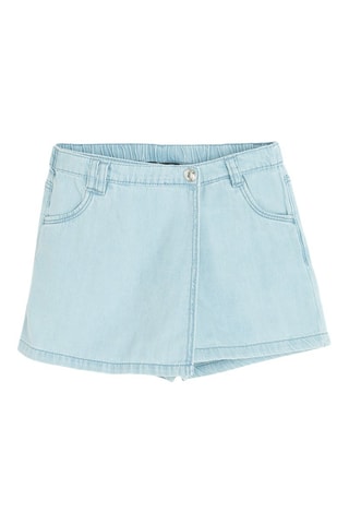 Jupe-short en jean - Ciel