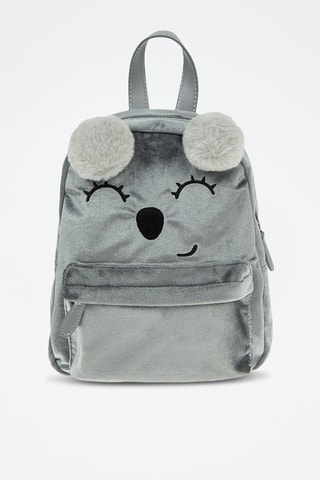 Sac à dos en velours - Gris