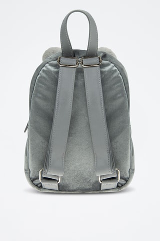 Sac à dos en velours - Gris