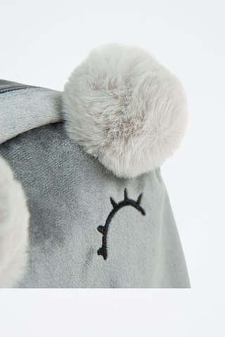 Sac à dos en velours - Gris