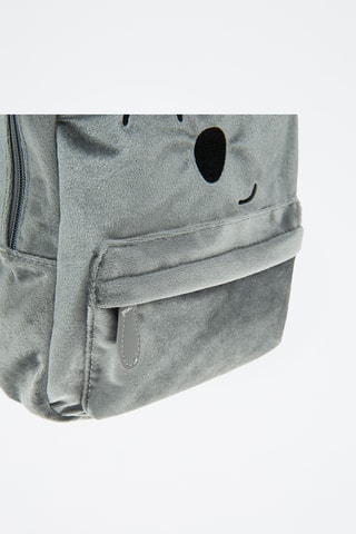 Sac à dos en velours - Gris