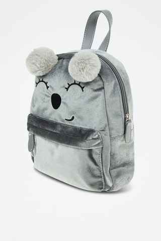 Sac à dos en velours - Gris