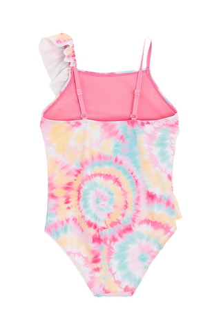 Maillot 1 pièce tie and dye - Rose et orange