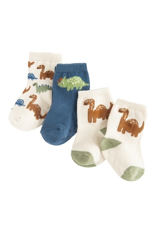 3 paires de chaussettes antidérapantes - Blanc
