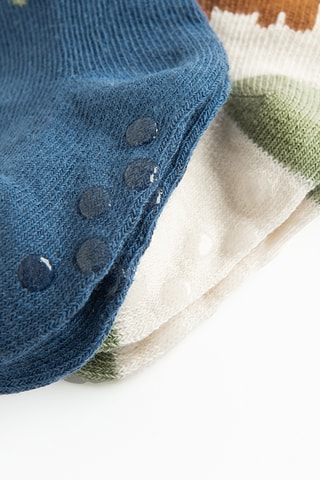 3 paires de chaussettes antidérapantes - Blanc