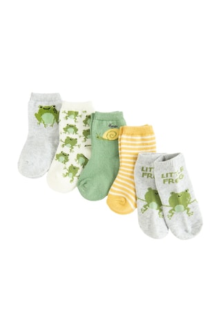 5 paires de chaussettes - Gris et blanc