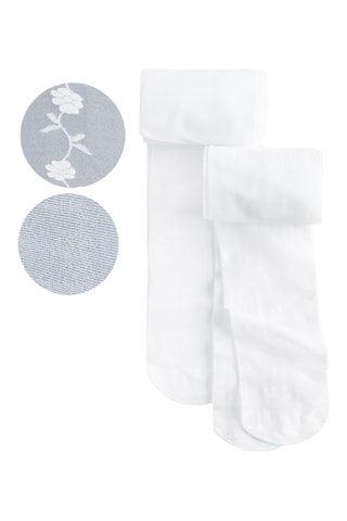 2 collants - 20 deniers - Blanc