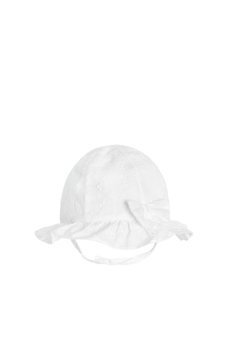 Bob en broderie anglaise - Blanc