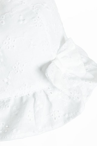Bob en broderie anglaise - Blanc