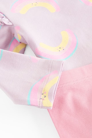 Body et legging - Mauve et rose