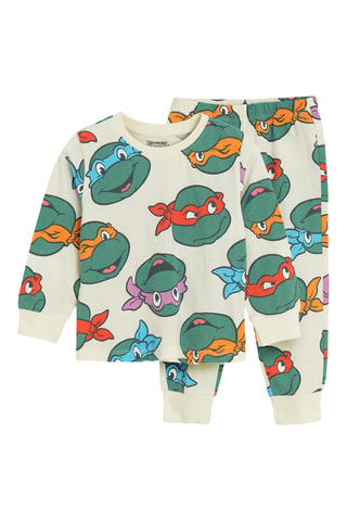 Pyjama Tortue Ninja - Beige et vert