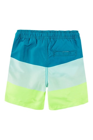 Short de bain Turquoise et vert