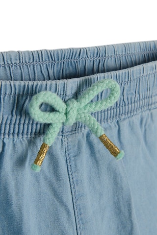 Short en jean Bleu