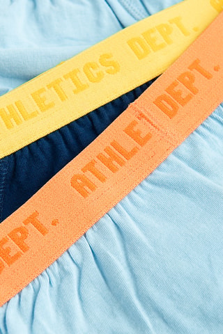 5 slips - Bleu, jaune et orange