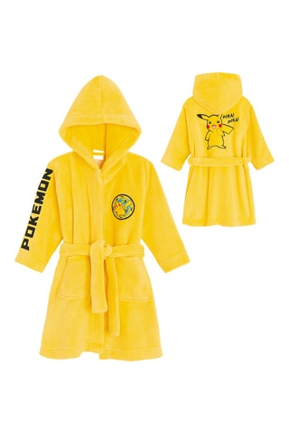 Peignoir à capuche Pikachiu Pokemon - Jaune