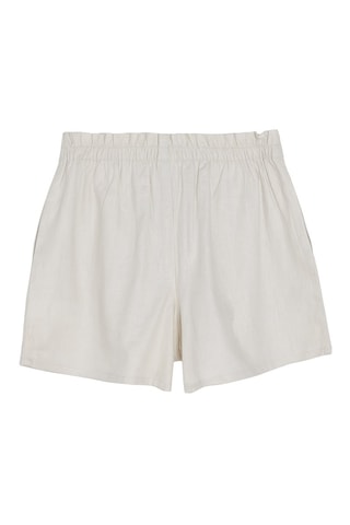 Short en lin Beige