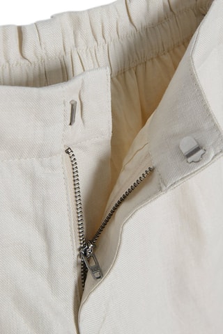 Short en lin Beige