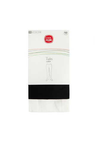 2 collants -  Noir et blanc