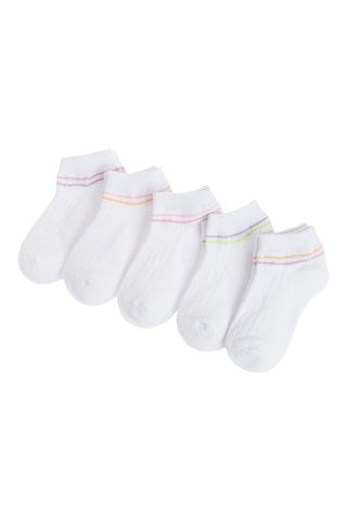 5 paires de chaussettes - Blanc