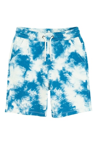 Short tie and dye - Bleu cobalt et blanc