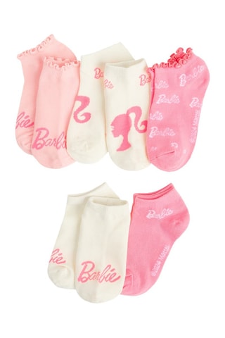 5 paires de chaussettes Barbie - Rose